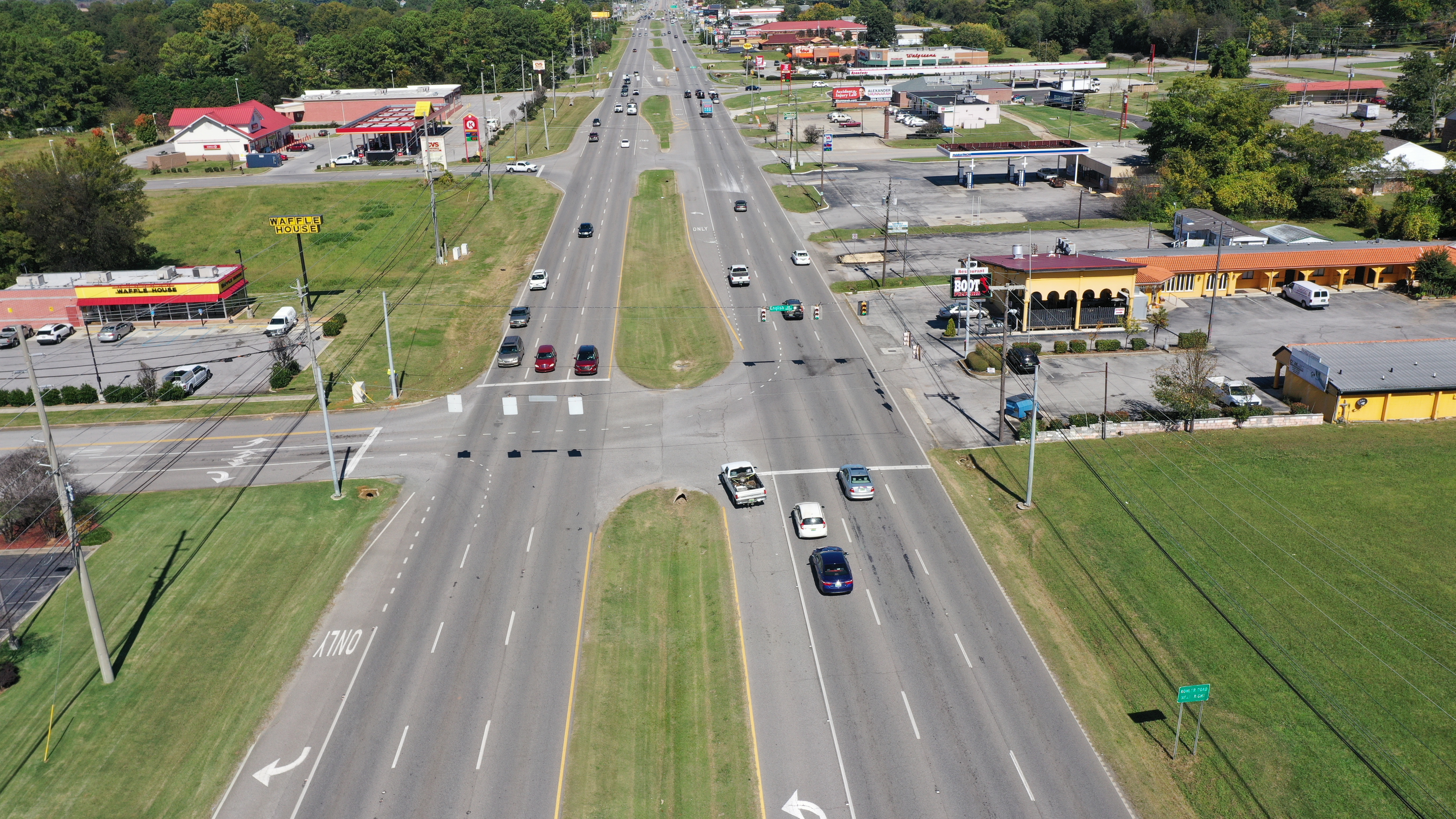 South Memorial Parkway (SR-53) at English Drive - North View
