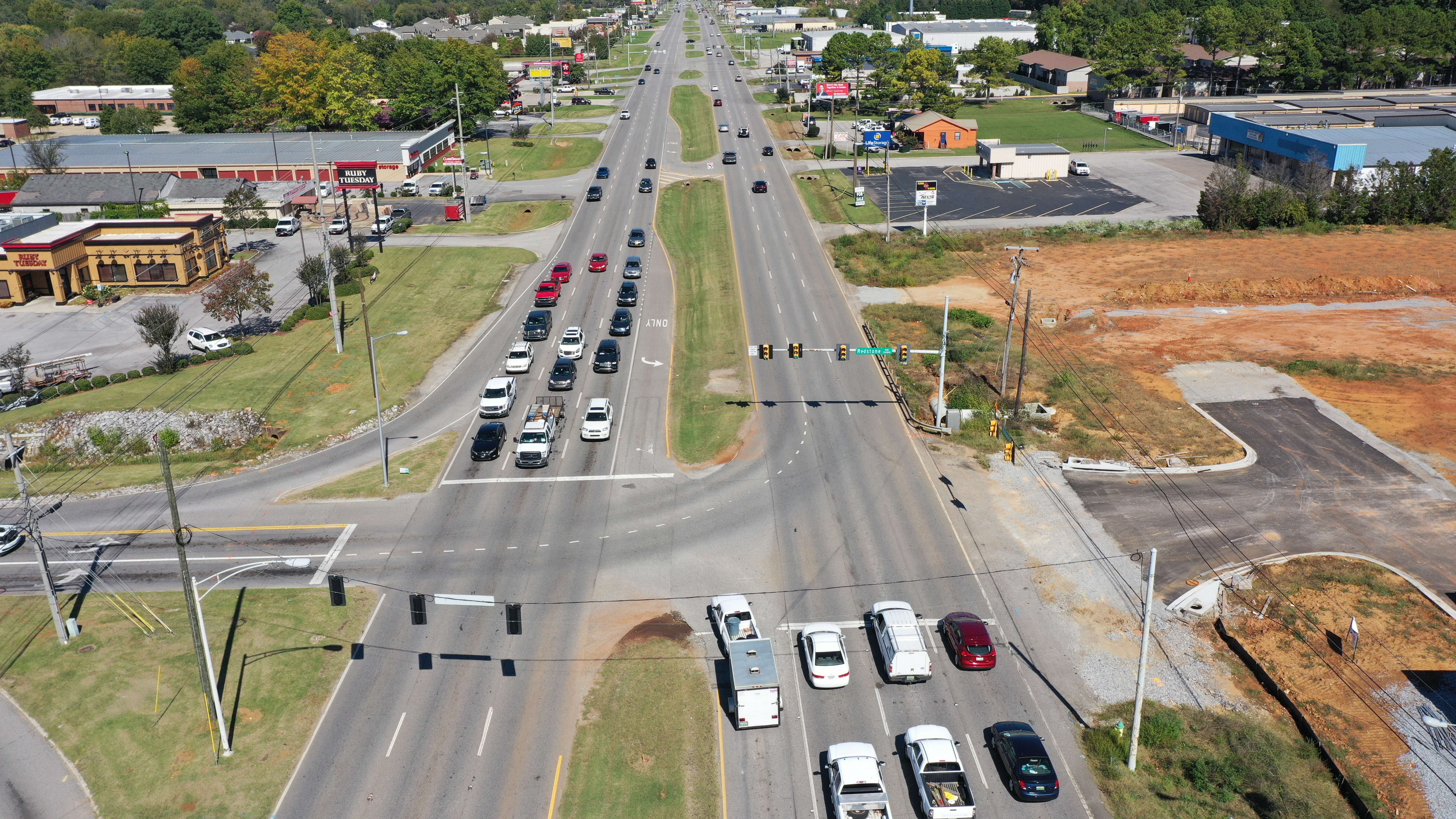 South Memorial Parkway (SR-53) at Redstone Road - North View