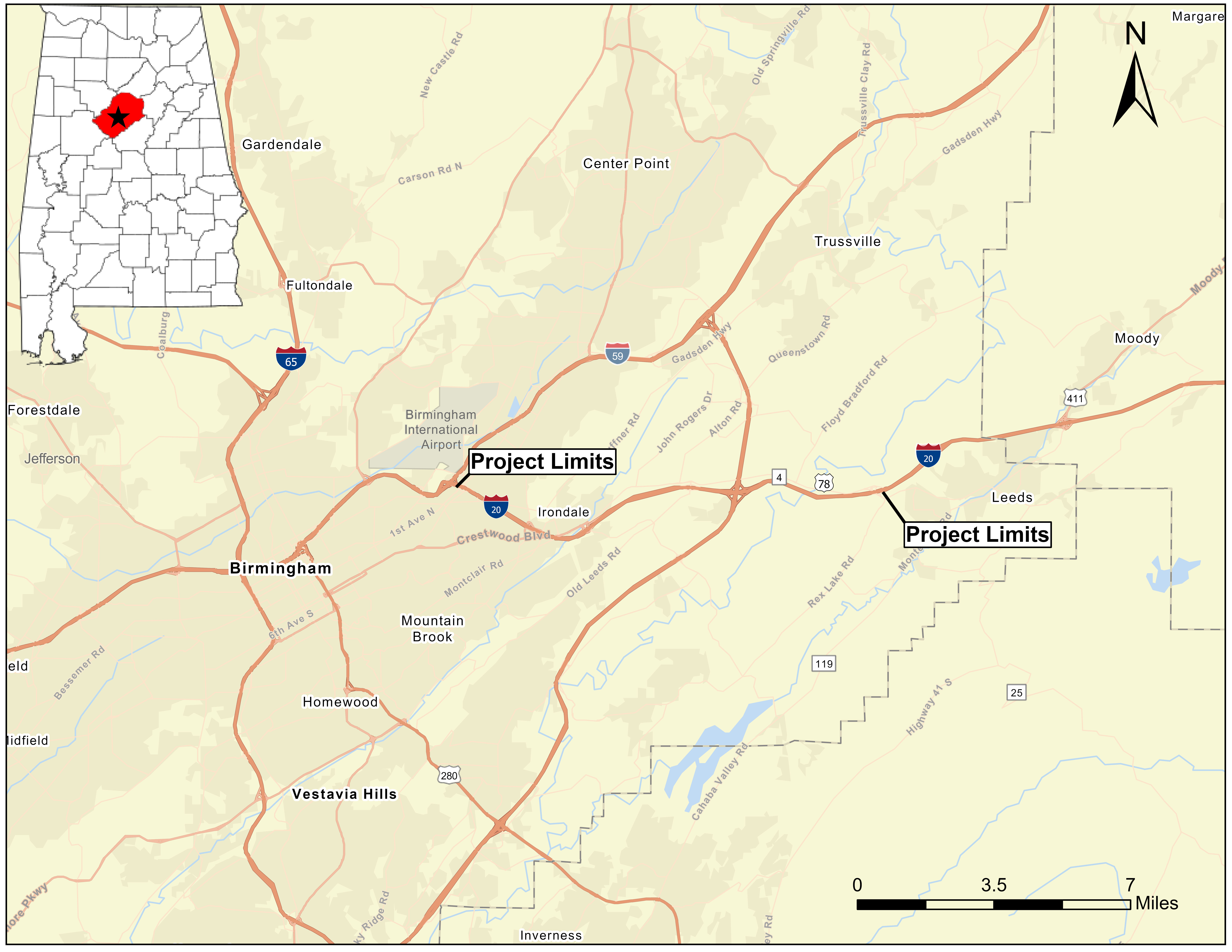 I-20 Location Map
