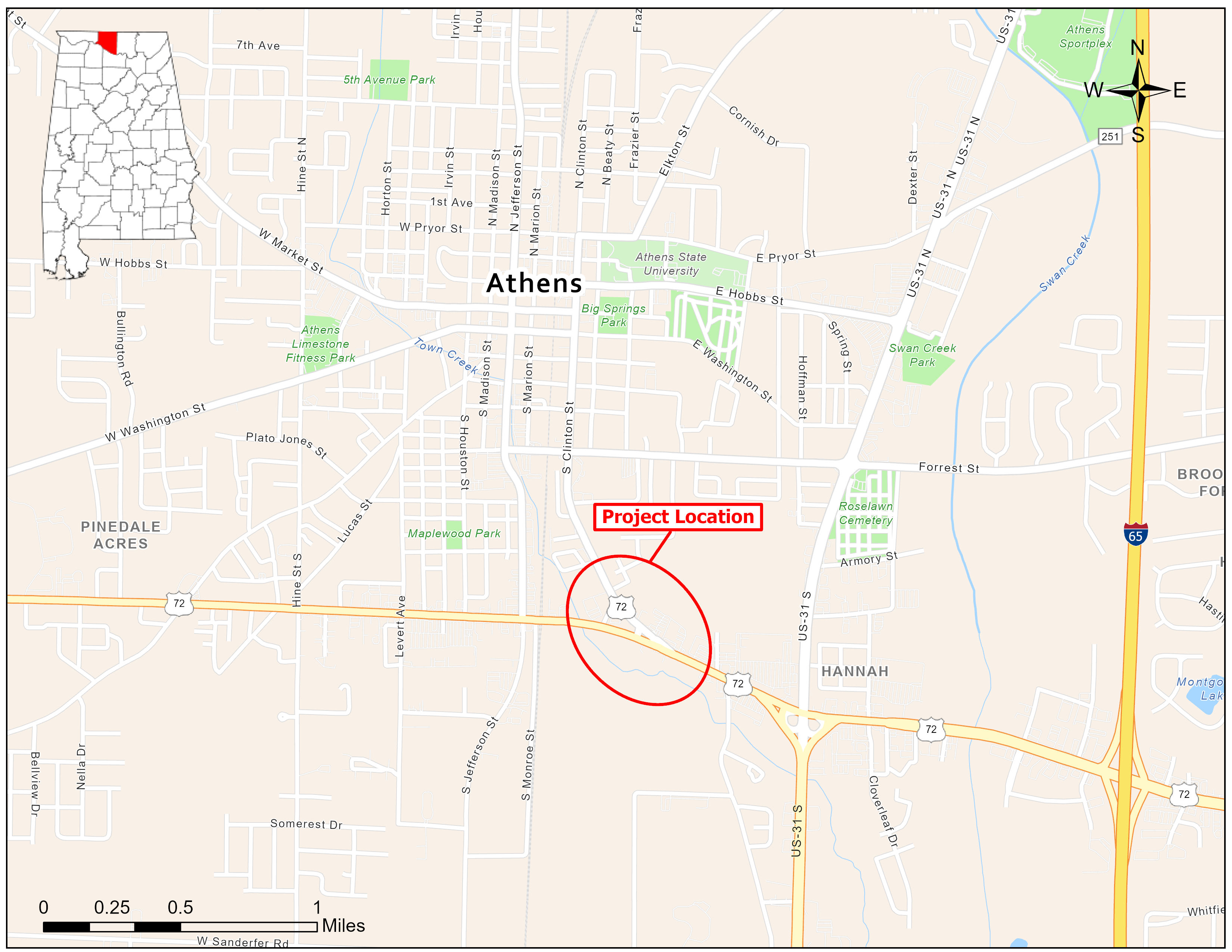 Vaughn Road Location Map