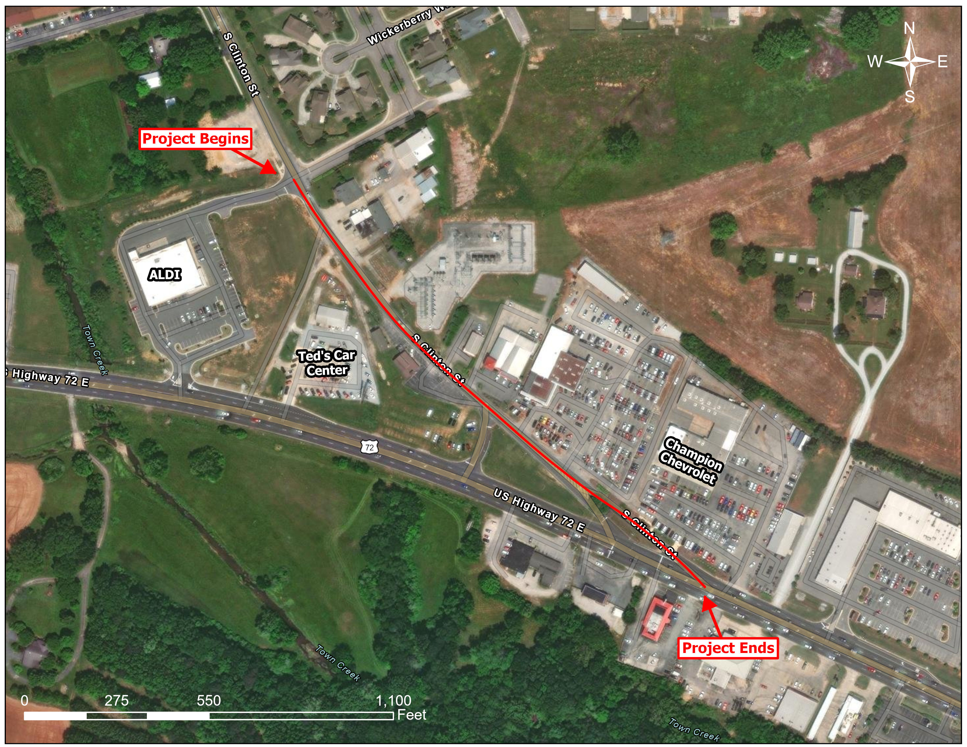 Vaughn Road Vicinity Map