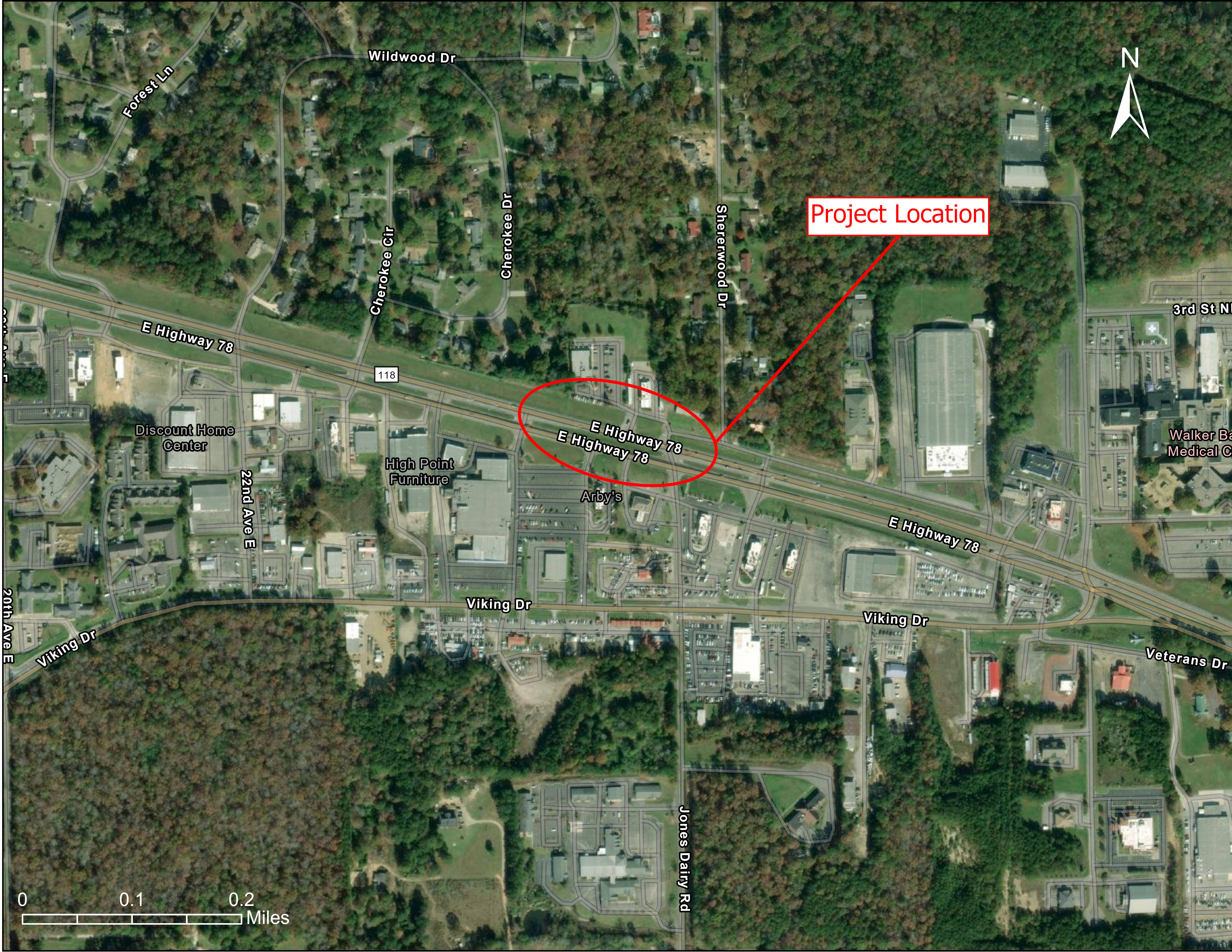 US-78 Access Vicinity Map