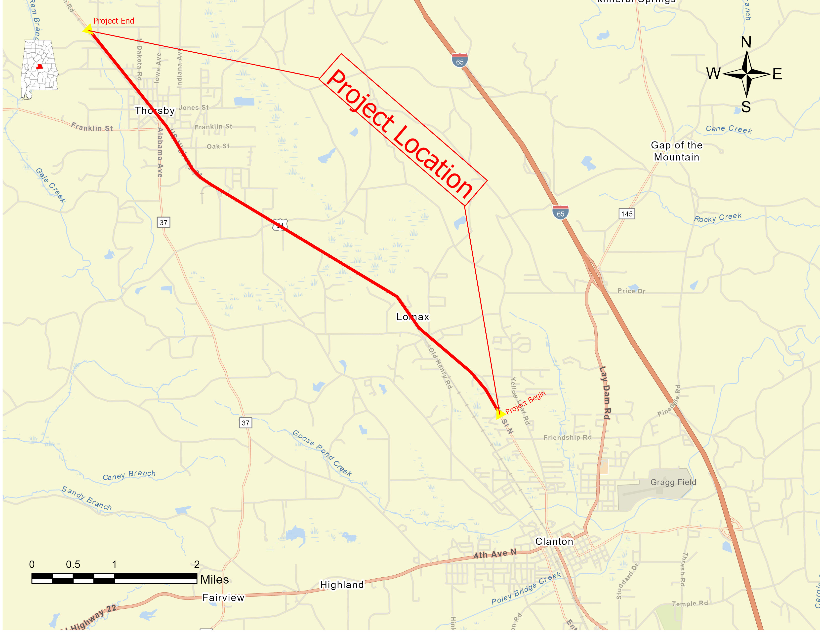 US-31 Road Diet, Town of Thorsby